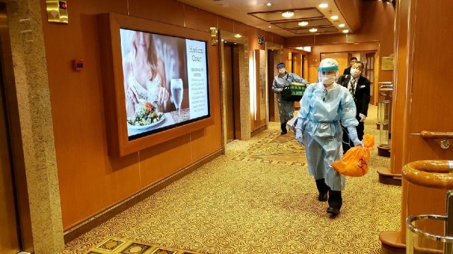 На круизном лайнере Diamond Princess зафиксировано 20 заболевших коронавирусом